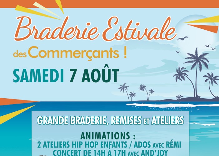 Braderie d'été Aime les commerçants librairie La Librai'bulles