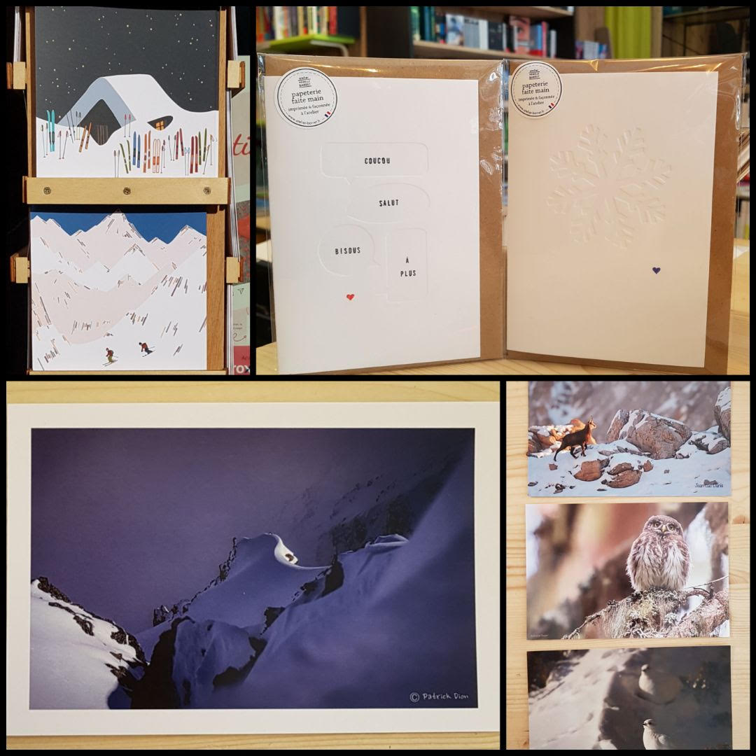 Cartes postales hiver La Librai'bulles